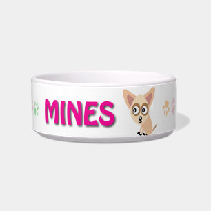 Chihuahua Ceramic Dog Dish Voerbakje