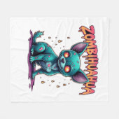 Chihuahua Chi Chichi Chiwawa Zombie Dog Halloween Fleece Deken (Voorkant (Horizontaal))