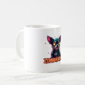 Chihuahua Chi Chichi Chiwawa Zombie Dog Halloween Koffiemok (Voorkant links)