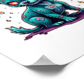 Chihuahua Chi Chichi Chiwawa Zombie Dog Halloween Poster (Hoek)