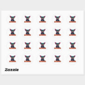 Chihuahua Chi Chichi Chiwawa Zombie Dog Halloween Ronde Sticker (Vel)