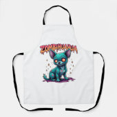 Chihuahua Chi Chichi Chiwawa Zombie Dog Halloween Schort (Voorkant)