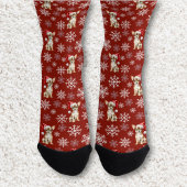 Chihuahua Chi Hond in Kerstmannenhoed Rood Sokken