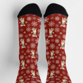 Chihuahua Chi Hond in Kerstmannenhoed Rood Sokken (Top)