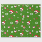 Chihuahua Chi Santa Hat Cadeaupapier (Vlak)