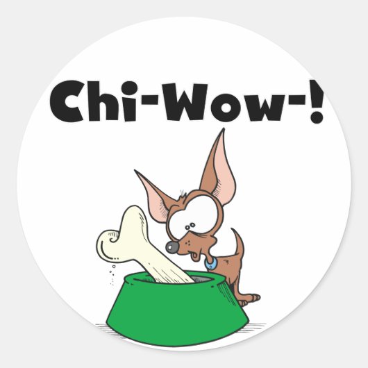 Chihuahua Chi-Wow Stickers (Voorkant)