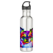 Chihuahua, Chihuahua Dog, Colorful Chihuahua Waterfles (Voorkant)