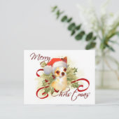 Chihuahua Christmas Briefkaart (Staand voorkant)