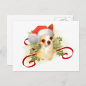 Chihuahua Christmas Briefkaart (Voorkant / Achterkant)