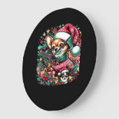 Chihuahua Christmas Cheer! Classic T-Shirt Grote Klok (Hoek)