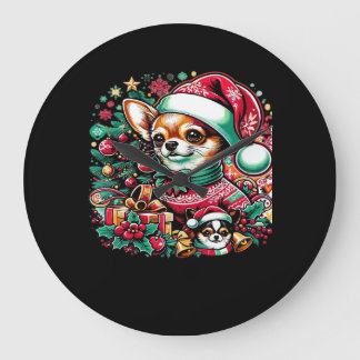 Chihuahua Christmas Cheer! Classic T-Shirt Grote Klok