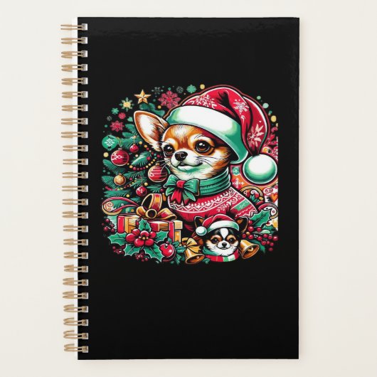 Chihuahua Christmas Cheer! Classic T-Shirt Planner (Voorkant)