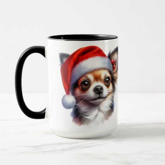 Chihuahua Christmas Coffee Mok Cup (Links)