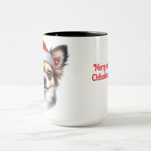 Chihuahua Christmas Coffee Mok Cup (Midden)