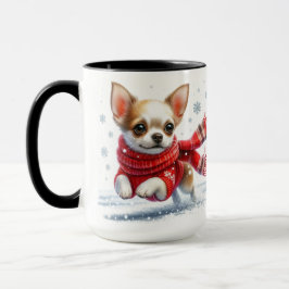 Chihuahua Christmas Coffee Mok Cup