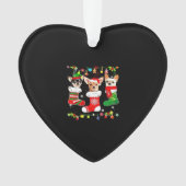 Chihuahua Christmas Lights Xmas Dog Classic T-Shir Ornament (voorkant)