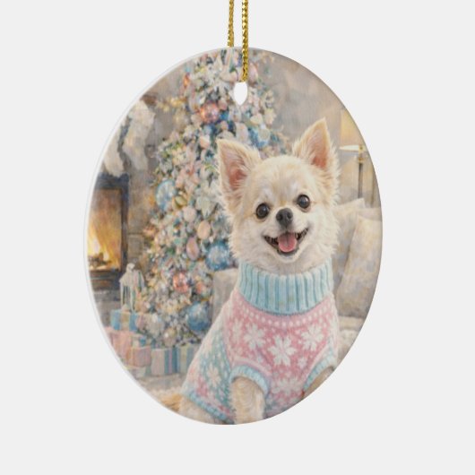 Chihuahua Christmas Ornament (Rechts)