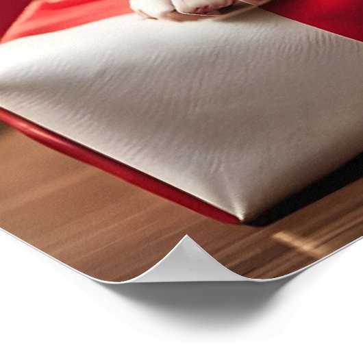 Chihuahua Christmas Puppy Poster (Hoek)