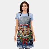 Chihuahua Christmas Red Truck Holiday Schort (Gedragen)