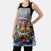 Chihuahua Christmas Red Truck Holiday Schort (Insitu)