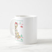 Chihuahua Christmas Santa Ugly Sweater Dog Lover X Koffiemok (Voorkant links)