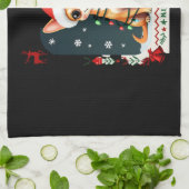 Chihuahua Christmas Santa Ugly Sweater Dog Lover X Theedoek (Gevouwen)