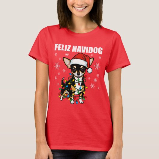 Chihuahua Christmas T-shirt (Voorkant)