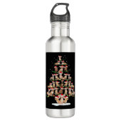 Chihuahua Christmas Tree Funny Tee Xmas Chihuahua  Waterfles (Voorkant)