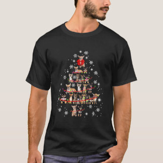 Chihuahua Christmas Tree Xmas Chihuahua Dogs Lover T-shirt