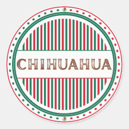 Chihuahua City Pride Embleem – Mexicaanse identite Ronde Sticker