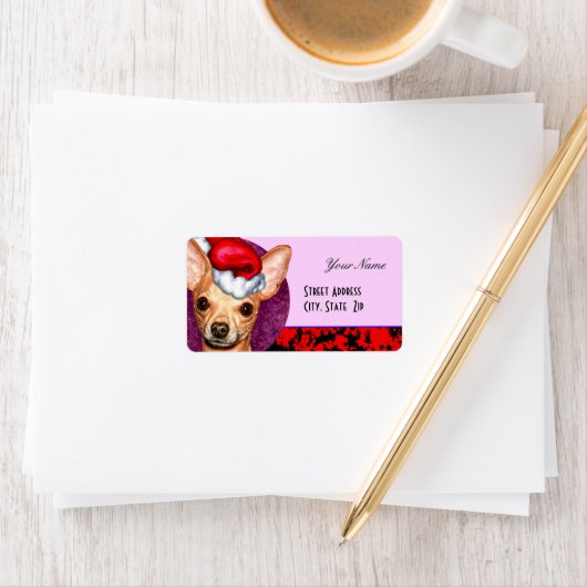 Chihuahua Claus Etiket (Insitu)