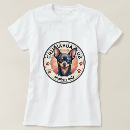 Chihuahua 'Club - Alleen leden' T-shirt (Design voorkant)