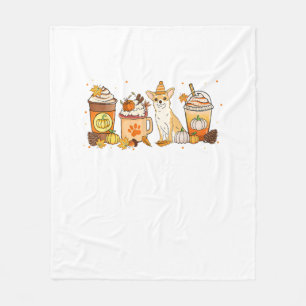 Chihuahua Coffee Pumpkin Spice Hondenliefhebber He Fleece Deken