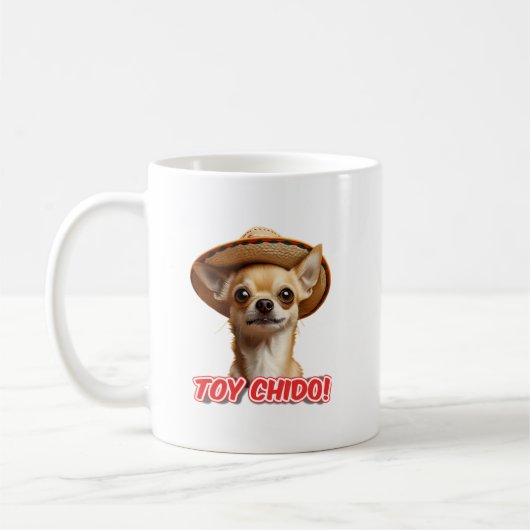 Chihuahua con Sombrero Toy Chido! Koffiemok (Links)