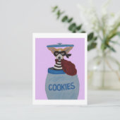 Chihuahua Cookie Dief Briefkaart (Staand voorkant)