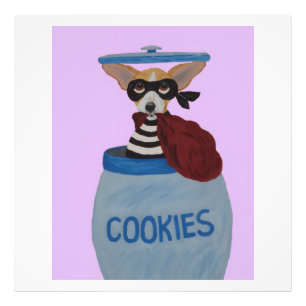 Chihuahua Cookie Dief Foto Afdruk