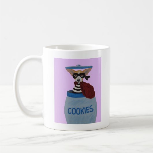 Chihuahua Cookie Dief Koffiemok (Links)