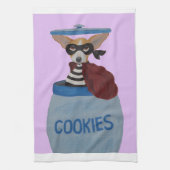 Chihuahua Cookie Dief Theedoek (Verticaal)