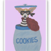Chihuahua Cookie Thief Sticker (Voorkant)