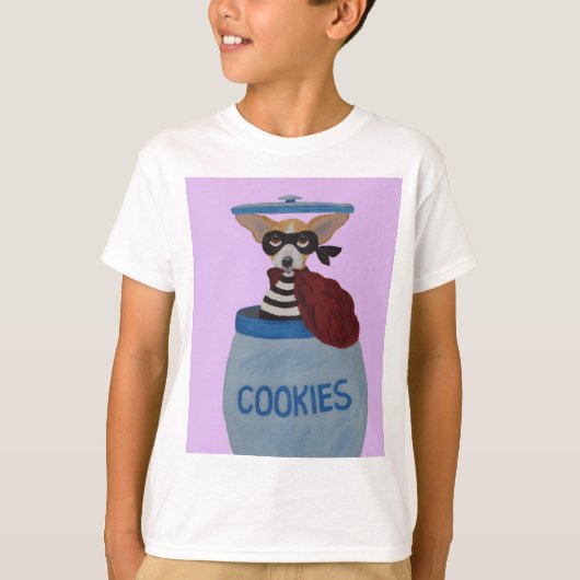 Chihuahua Cookie Thief T-shirt (Voorkant)