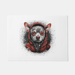 Chihuahua Cool Dog Rap Hip-Hop Gangster Deurmat