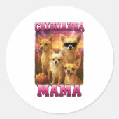 Chihuahua Copy Ronde Sticker (Voorkant)