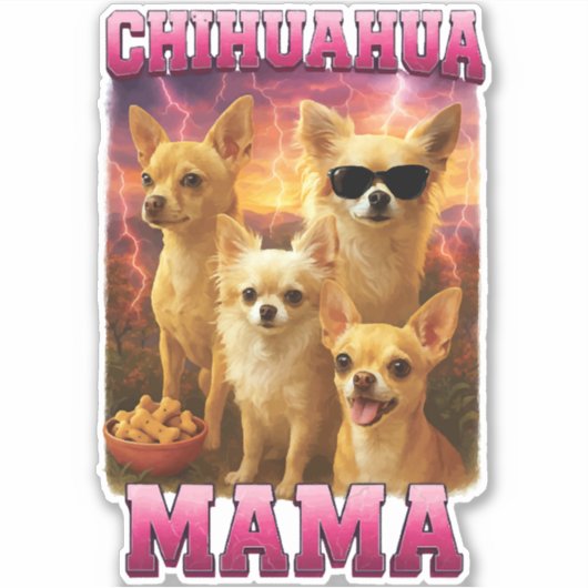 Chihuahua Copy Sticker (Voorkant)