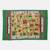 Chihuahua Countdown Kerstmis Advent Calendar Dog Theedoek (Horizontaal)