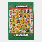 Chihuahua Countdown Kerstmis Advent Calendar Dog Theedoek (Verticaal)