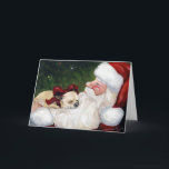 "Chihuahua Cozy Christmas" Dog Art Wenskaart Feestdagen Kaart<br><div class="desc">Deze kaart is een reproductie van mijn originele olieverfschilderij van "Chihuahua Cosy Christmas".</div>