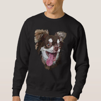 Chihuahua Crazy Chihuahua Lange Haired Hond voor M Trui