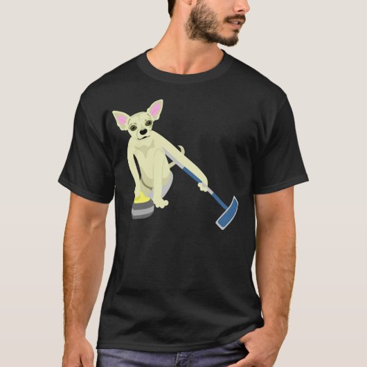 Chihuahua Curling T-shirt (Voorkant)