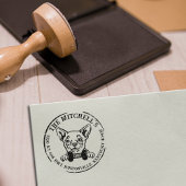 Chihuahua Custom Family Return-adres Rubberstempel
