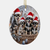 Chihuahua Cute Christmas Holiday Keramisch Ornament (Rechts)